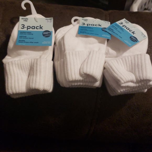 Stride Rite Other - NEW Stride Rite White Socks Shoe Size 1-3 Infant